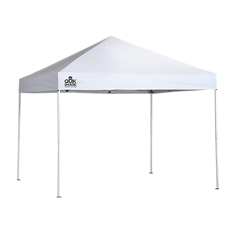 Quik Shade 10 ft. x 10 ft. Market Place MP100 Pop-Up Canopy, Straight Leg, Aluminex for 99% UV Protection