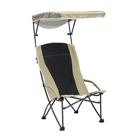 Quik Chair Pro Comfort High Back Shade Chair, Tan Fabric