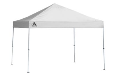 Quik Shade 10 ft. x 10 ft. Weekender Elite WE100 Pop-Up Canopy, White, Straight Leg, 64 sq. ft. Shade Area, 4-6 Person