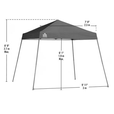 Image showing  10 ft. x 10 ft. Expedition Slant Leg Pop-Up Canopy, Green