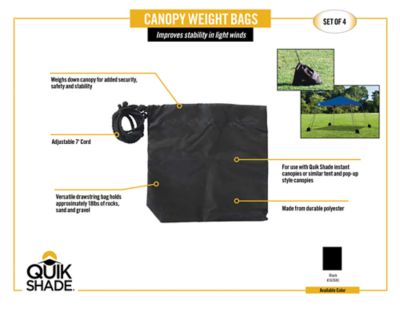 Quik Shade Canopy Weight Bags, 4 pk., 162681DS