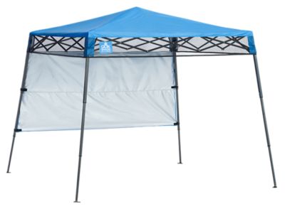 Quik Shade 10 ft. x 10 ft. Shade Tech ST64 Pop-Up Canopy, Blue, Slant Leg