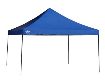 Quik Shade 12 ft. x 12 ft. Shade Tech ST144 Pop-Up Canopy, Blue, Straight Leg