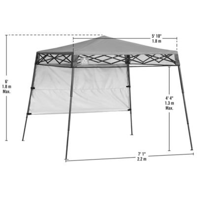 Image showing  6 ft. x 6 ft. Go Hybrid Slant Leg Pop-Up Canopy, Charcoal