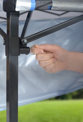 Image showing  6 ft. x 6 ft. Go Hybrid Slant Leg Pop-Up Canopy, Charcoal