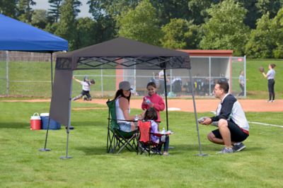 Image showing 5 th Quik Shade 6 x 6 ft. Go Hybrid Slant Leg Pop-Up Canopy, Charcoal