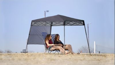 Image showing 9 th Quik Shade 6 x 6 ft. Go Hybrid Slant Leg Pop-Up Canopy, Charcoal
