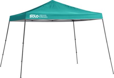 Quik Shade Solo Steel SOLO90 11 X 11 ft. Slant Leg Pop-Up Canopy, Turquoise