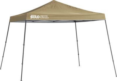 Quik Shade Solo Steel SOLO90 11 X 11 ft. Slant Leg Pop-Up Canopy, Khaki