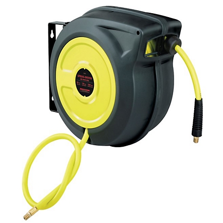 MERLIN 3/8 in. x 50 ft. Enclosed Retractable Air Hose Reel for $89.99