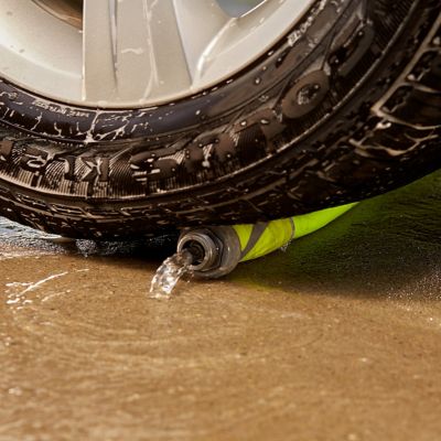 Image showing 6 th Flexzilla 5/8 in. x 5 ft. SwivelGrip Lead-in Garden Hose, 3/4 in. - 11/2 GHT Fittings