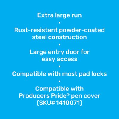 Image showing 5 th Producer's Pride 8 x 8ft. Universal Poultry Pen, 24 Chicken Capacity