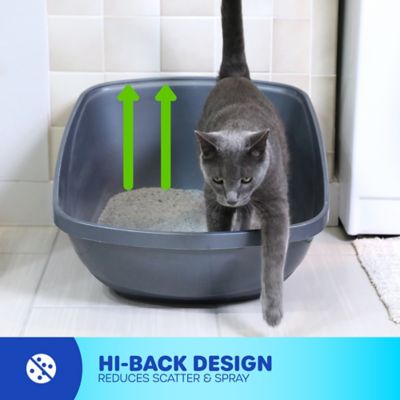 Image showing  Hi-Back Open Cat Litter Pan, Jumbo