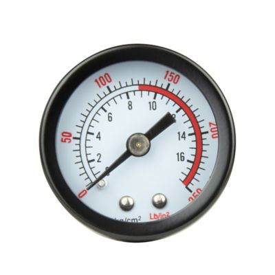 PORTER-CABLE Pressure Gauge, 250 PSI, 1.5 in.