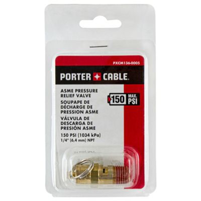 Image showing 6 th PORTER-CABLE 1/4 in. 150 PSI ASME Pressure Relief Valve