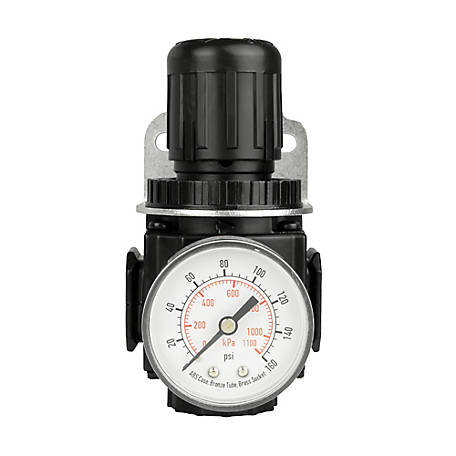 New 1/2" Inline Air Compressor Regulator & Pressure Gauge 