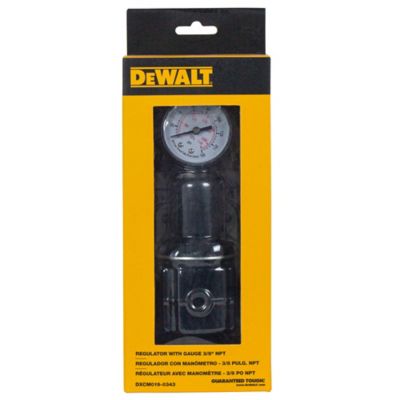 Image showing 8 th DEWALT 3/8 in. NPT Air Regulator with Pressure Gauge