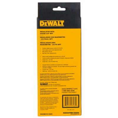Image showing 9 th DEWALT 3/8 in. NPT Air Regulator with Pressure Gauge