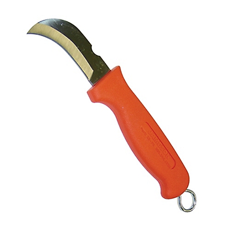 Jameson Hawkbill Cable Splicer Knife, Orange Handle