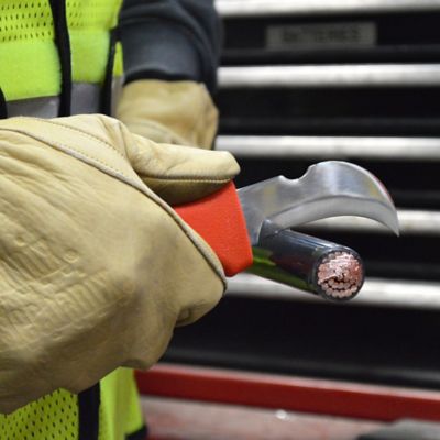 Image showing  Hawkbill Cable Splicer Knife, Orange Handle