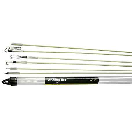 Jameson Deluxe Glow Rod Kit with 30 ft. of Fiberglass Fish Rod