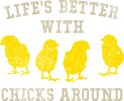 Image showing  Men's Short-Sleeve Life's Better Chick T-Shirt