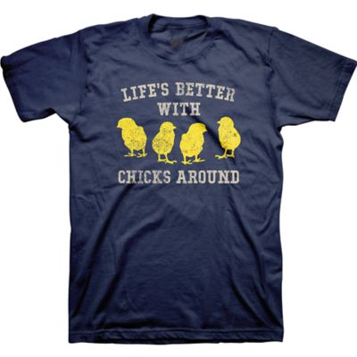 Farm Fed Clothing Men's Short-Sleeve Life's Better Chick T-Shirt