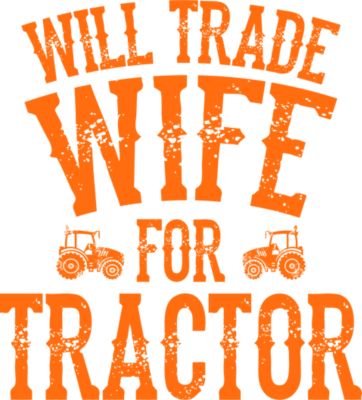 Image showing  Men's Short-Sleeve Wife Tractor T-Shirt