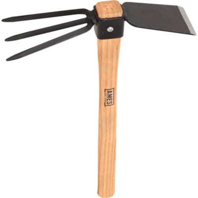 Ames Combo Wood Hoe and Cultivator Hand Tool
