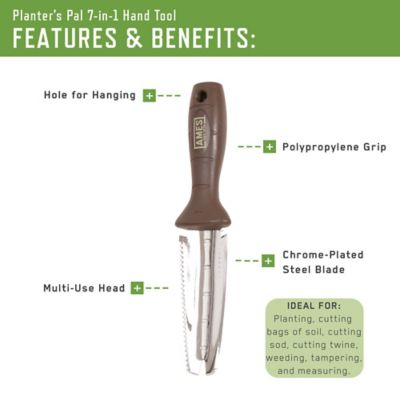 Image showing 5 th Ames Planter's Pal 7-in-1 Multi-Purpose Garden Hand Tool