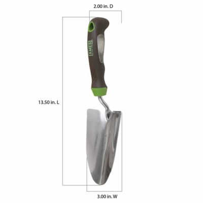 Image showing 5 th Ames Stainless Steel Gel Grip Trowel