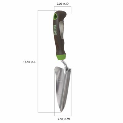 Image showing 8 th Ames Stainless Steel Gel Grip Transplanter Hand Tool