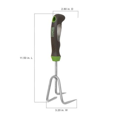 Image showing  Stainless Steel Gel Grip Hand Cultivator