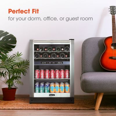 Image showing  140-Can Capacity Dual-Zone Wine and Beverage Center, 24 in.