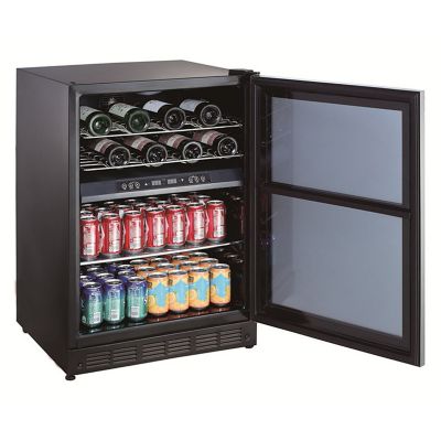 Image showing 8 th Magic Chef 140-Can Capacity Dual-Zone Wine and Beverage Center, 24 in.