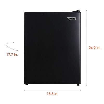 Image showing  2.4 cu. ft. Mini All-Refrigerator, Black