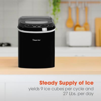 Image showing  27 lb. Ice/Day Portable Countertop Ice Maker, Black