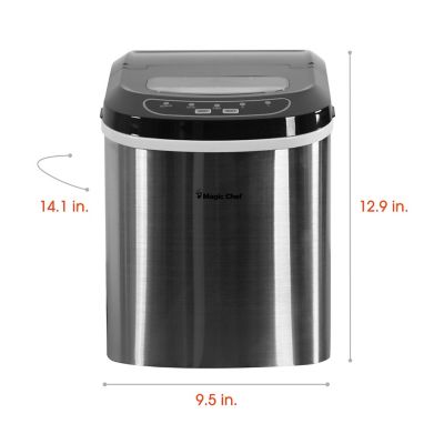 Image showing  27 lb. Portable Countertop Ice Maker, Stainless Steel