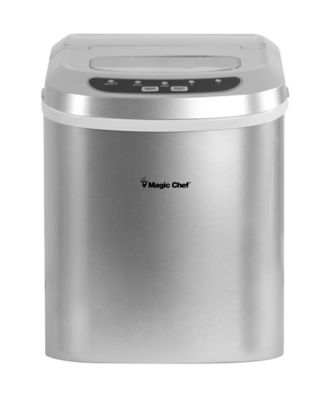 Magic Chef 27 lb. Portable Countertop Ice Maker, Silver