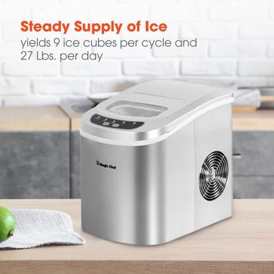 Image showing  27 lb. Ice/Day Portable Countertop Ice Maker, Silver