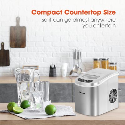 Image showing 5 th Magic Chef 27 lb. Ice/Day Portable Countertop Ice Maker, Silver