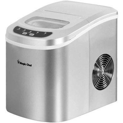 Image showing 8 th Magic Chef 27 lb. Ice/Day Portable Countertop Ice Maker, Silver