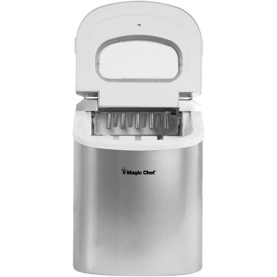 Image showing 9 th Magic Chef 27 lb. Ice/Day Portable Countertop Ice Maker, Silver