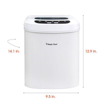 Image showing  27 lb. Portable Countertop Ice Maker, White