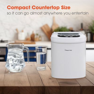 Image showing 5 th Magic Chef 27 lb. Portable Countertop Ice Maker, White