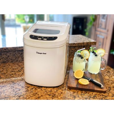 Image showing 9 th Magic Chef 27 lb. Portable Countertop Ice Maker, White