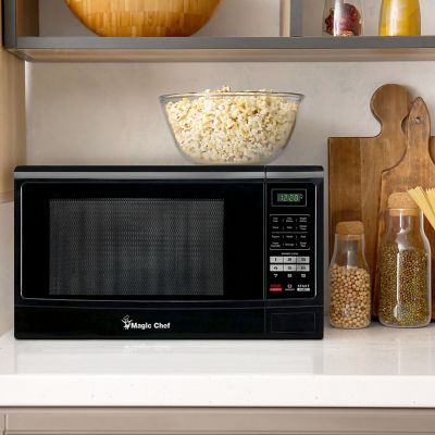 Image showing 9 th Magic Chef 1.6 cu. ft. Countertop Microwave Oven, Black