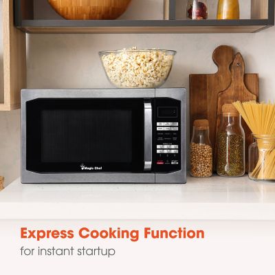 Image showing 5 th Magic Chef 1.6 cu. ft. Countertop Microwave Oven, Stainless Steel