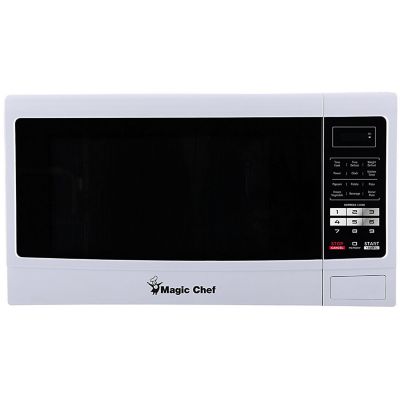 Magic Chef 1.6 cu. ft. 1,100W Countertop Microwave Oven, White