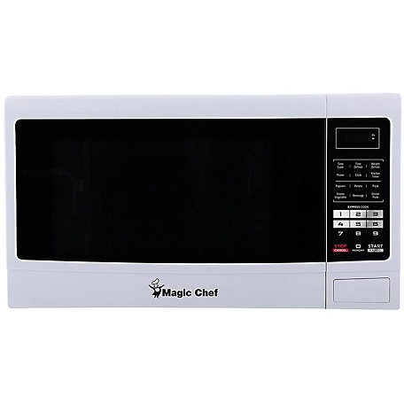 Magic Chef 1.6 cu. ft. 1,100W Countertop Microwave Oven, White